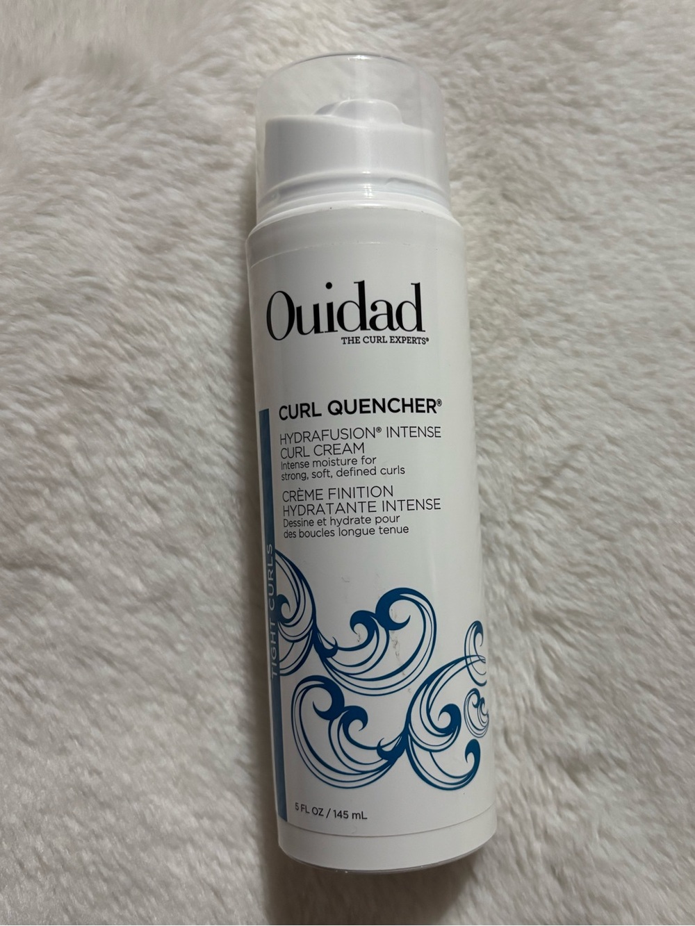 Ouidad Curl Quencher Hydrafusion Intense Curl Cream - White & Blue